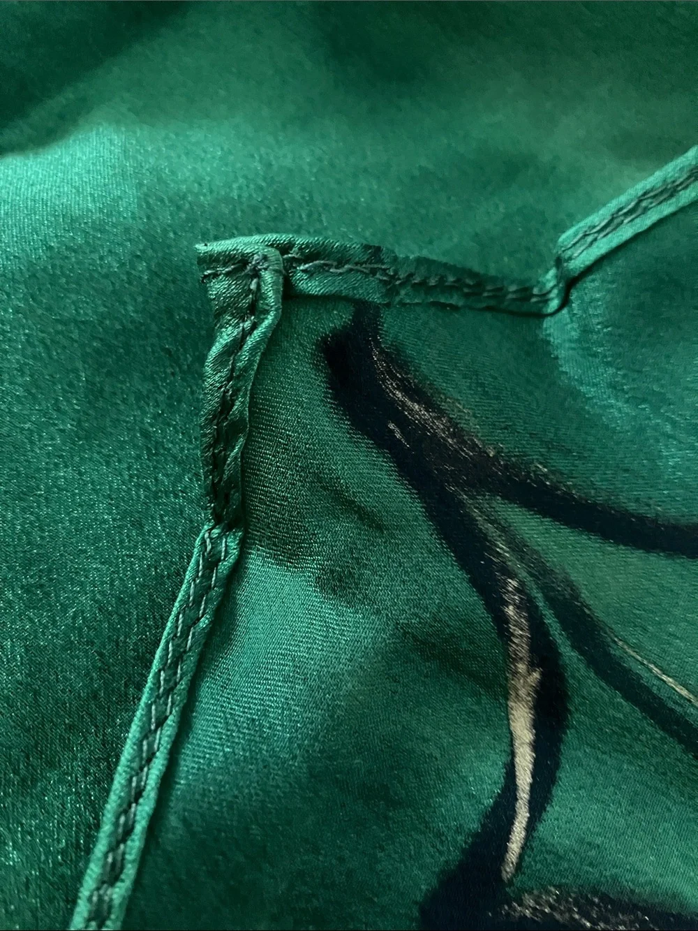Vintage Silk Hand Painted Holly Scarf